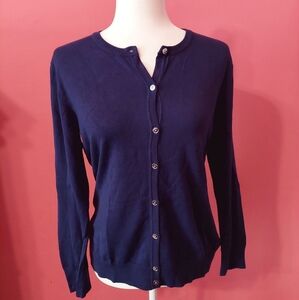 Royal Blue Cardigan Sweater